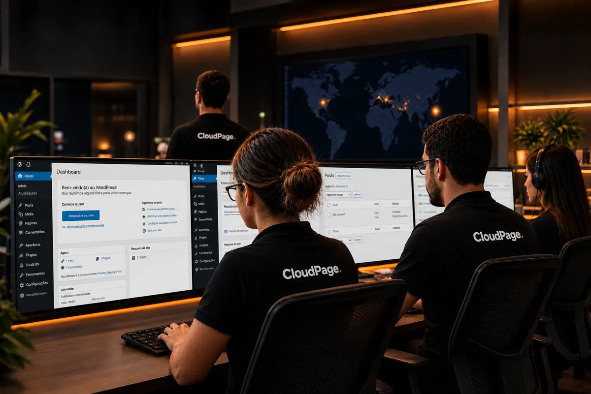 Especialista CloudPage analisando erro no site